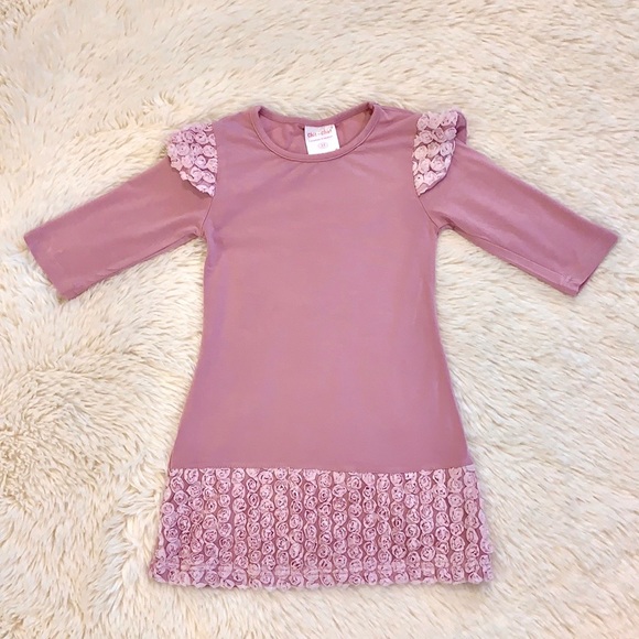 NWOT Chit-Chat, Little Girls Dress (Mauve) - Picture 2 of 8